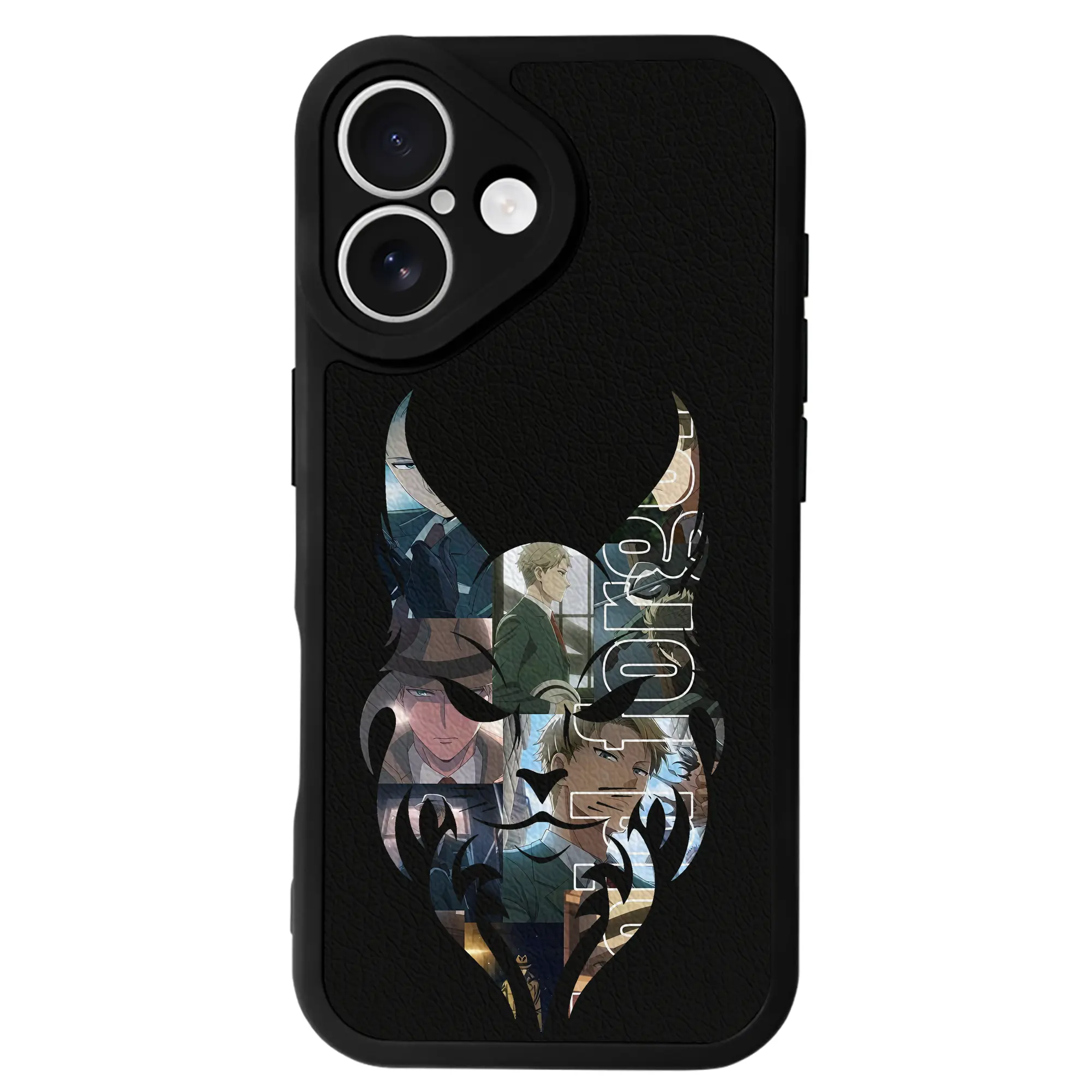 スパイファミリー グッズ,ロイド・フォージャー（Loid Forger） - IPhone 16シリーズ対応 ・ シリコンスマホケース ・ レザー調 ・ 高精度フィット ・ 耐衝撃 ・ ワイヤレス充電対応 ・ 精密カット